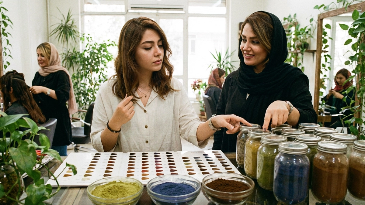 چگونه رنگ موی گیاهی مناسب انتخاب کنیم؟