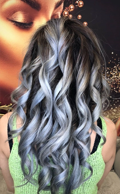 آمبره مو یخی و مشکی